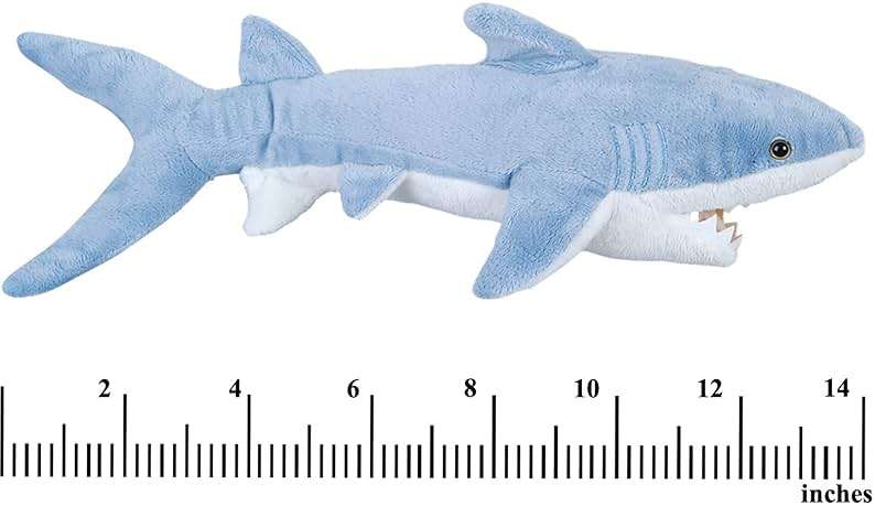 Bedwina Stuffed Animal Sharks - Pack of 2 Large, 14 inch Mako & 13 inch Hammerhead Plush Shark Toys, Stuff Animals Toy, for Baby Toddlers & Kids - Image 6