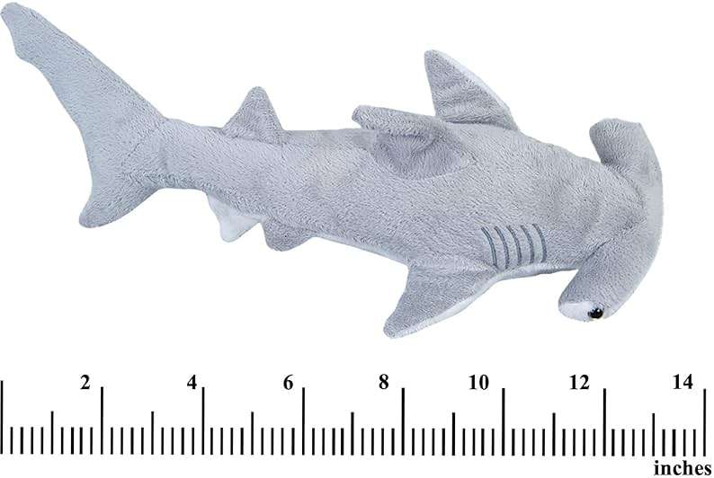Bedwina Stuffed Animal Sharks - Pack of 2 Large, 14 inch Mako & 13 inch Hammerhead Plush Shark Toys, Stuff Animals Toy, for Baby Toddlers & Kids - Image 7