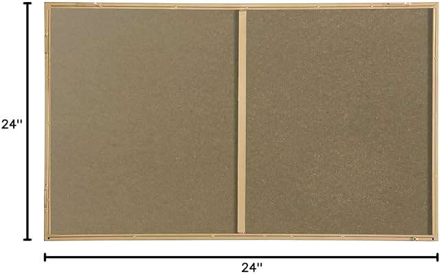 Elegant Decor Monet 40" x 24" Rectangle Metal Frame Mirror in Brass - Image 3