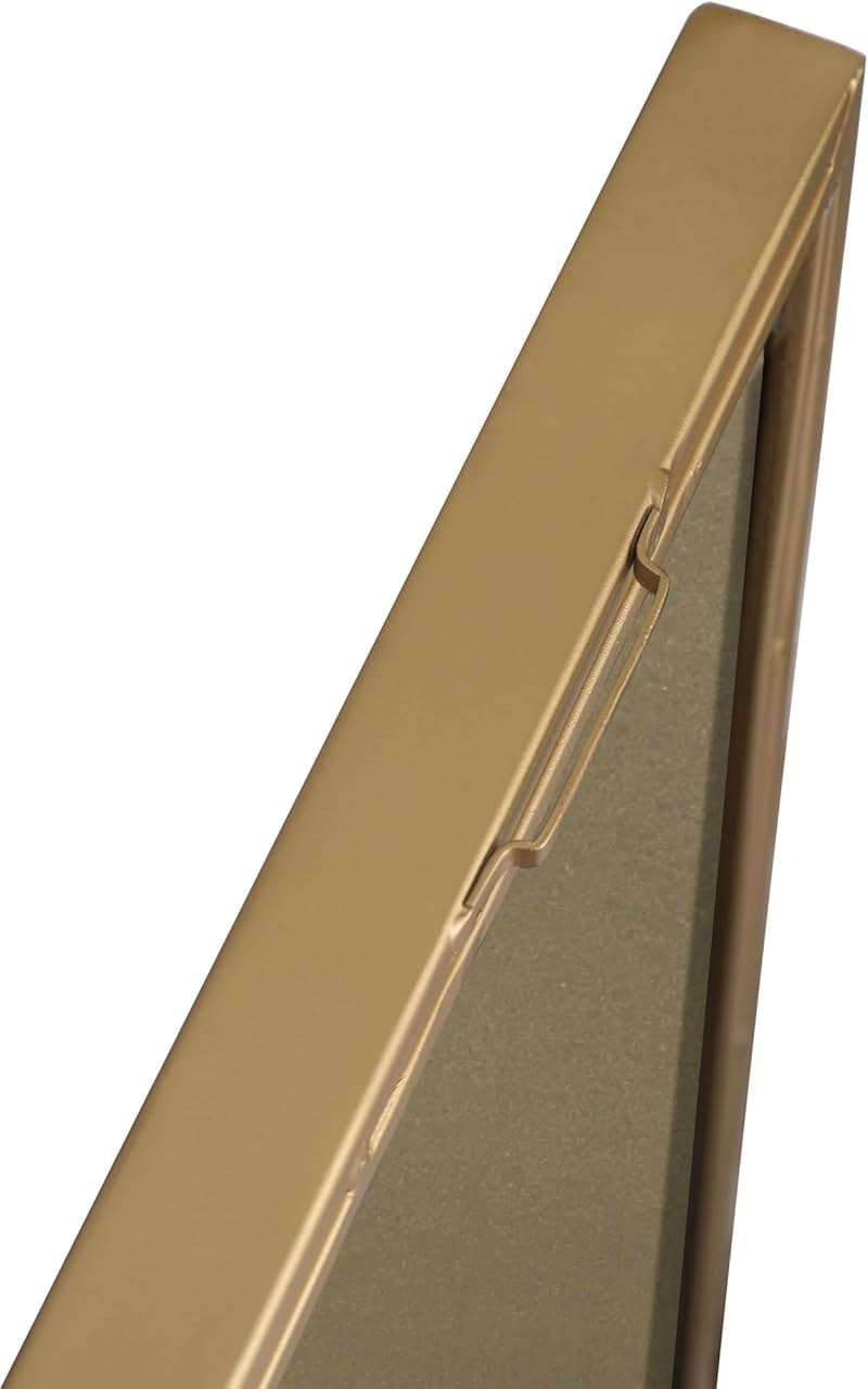 Elegant Decor Monet 40" x 24" Rectangle Metal Frame Mirror in Brass - Image 6