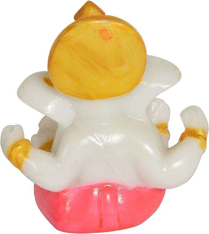Satre Online and Marketing 2.6" Small Ganesha Statue/Mini Lord Ganesh/Ganpati Polyresin Idol / (Multicolour) - Image 5