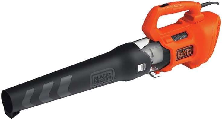 BLACK + DECKER Electric Leaf Blower, Hand Held Blowers for Lawn Care, Up to 450 CFM and 140 MPH Power, Axial, Lightweight, Corded (BEBL750) - Image 4