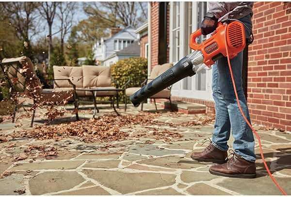 BLACK + DECKER Electric Leaf Blower, Hand Held Blowers for Lawn Care, Up to 450 CFM and 140 MPH Power, Axial, Lightweight, Corded (BEBL750) - Image 8