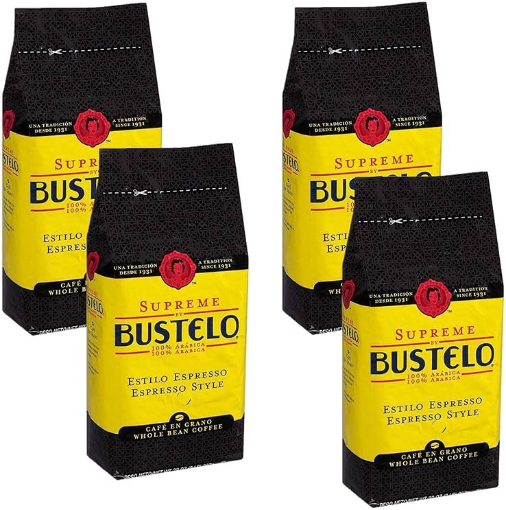 Cafe Bustelo Supreme by Bustelo Whole Bean Espresso Coffee, 16-Ounce Bag (4 Pound) - Product Image