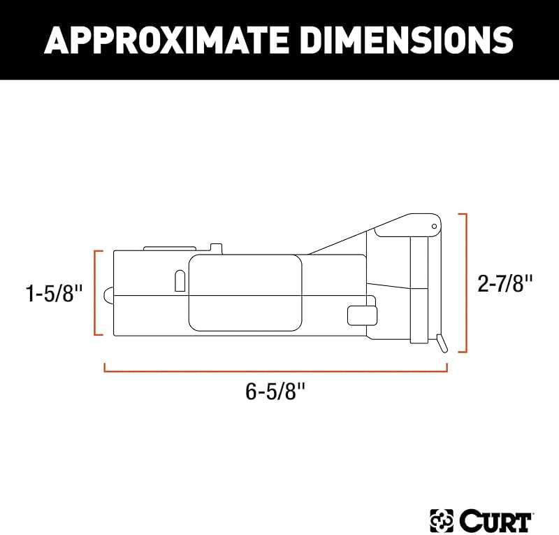 CURT 51180 Echo Wireless Trailer Brake Controller, Bluetooth Smartphone App, Mobile Electric Proportional Brake Controller, 7-Way RV Blade Plug, Portable, 1-2 Axles - Image 2