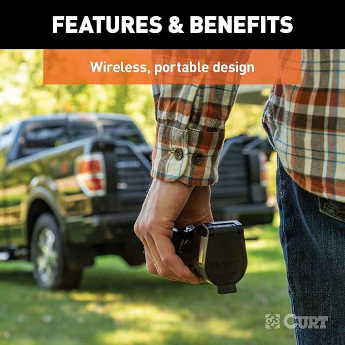 CURT 51180 Echo Wireless Trailer Brake Controller, Bluetooth Smartphone App, Mobile Electric Proportional Brake Controller, 7-Way RV Blade Plug, Portable, 1-2 Axles - Image 11