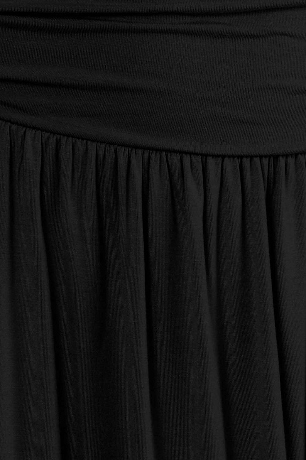 Simlu Skirts for Women Regular and Plus Size Skirt with Pockets Below The Knee Length Ruched Flowy Midi Skirt - Image 4