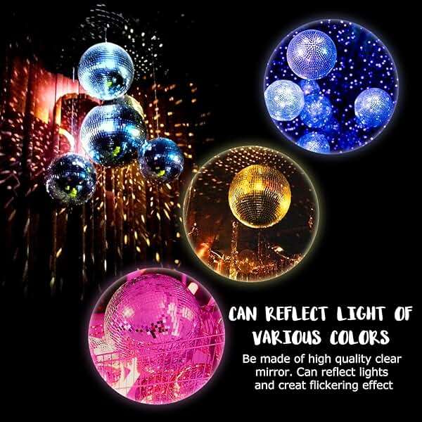 Youdepot Disco Ball 12-Inch – Large Hanging Mirror Ball Disco Ball Decor for Disco Party Decorations, Weddings, Events, Disco Christmas Decor, and Home Celebrations - Image 6