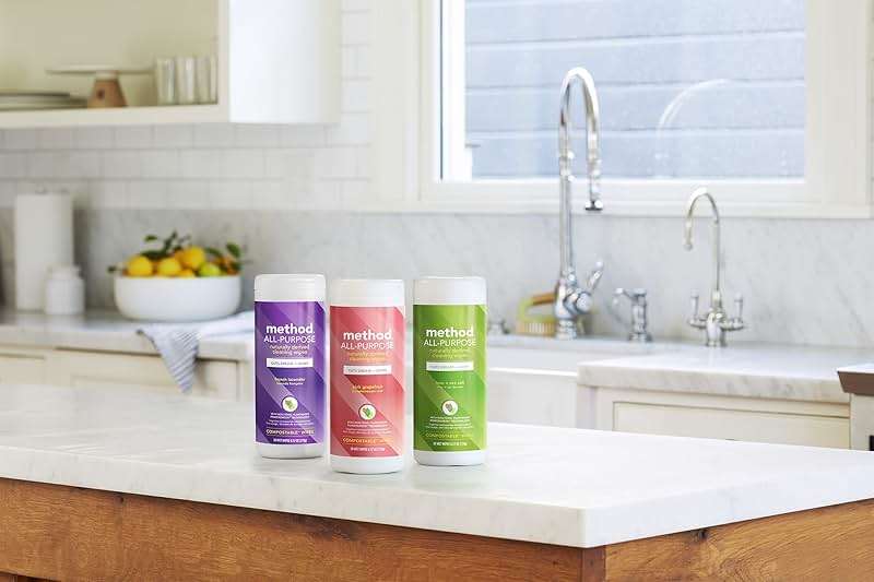 Method All-Purpose Cleaning Wipes, French Lavender, Multi-Surface, Compostable, 70 Count, (Pack of 3) - Image 7