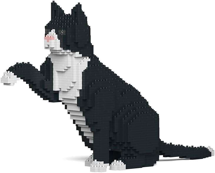 JEKCA Tuxedo Cat 03S | Cat Plastic Building Blocks | Age 14+ - Image 1