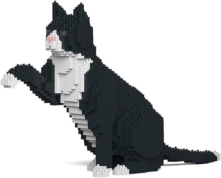 JEKCA Tuxedo Cat 03S | Cat Plastic Building Blocks | Age 14+ - Product Image