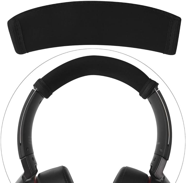 Linkidea Headband Protector Compatible with Sony WH-1000 XM5/ XM4/ XM3/ XM2, XB 950B1/ 950N1/ 950BT, WH-910N Headphones Replacement Headband Cover, Easy DIY Installation (Black) - Product Image