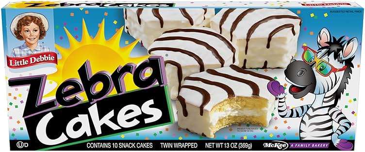 Little Debbie Zebra Cakes, 10 Twin-Wrapped Cakes, 13.0 OZ Box - Image 1