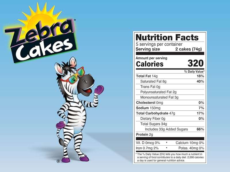 Little Debbie Zebra Cakes, 10 Twin-Wrapped Cakes, 13.0 OZ Box - Image 2