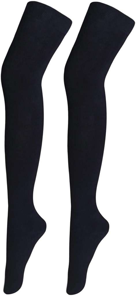 Bestjybt Women Thigh High Socks Cotton Warm Over the Knee Socks Long Knee High Boot Stockings Leg Warmer - Image 1
