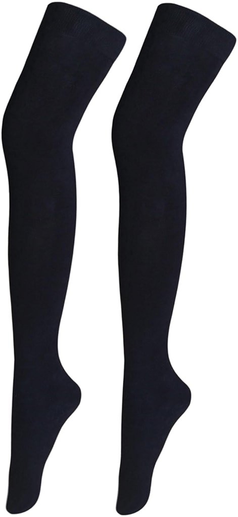 Bestjybt Women Thigh High Socks Cotton Warm Over the Knee Socks Long Knee High Boot Stockings Leg Warmer - Product Image