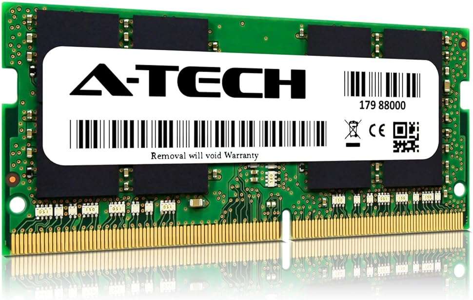 A-Tech 32GB Kit (2x16GB) DDR4 2666MHz PC4-21300 (PC4-2666V) CL19 SODIMM 260-Pin Non-ECC SO-DIMM Laptop Notebook RAM Memory Upgrade Module - Image 6