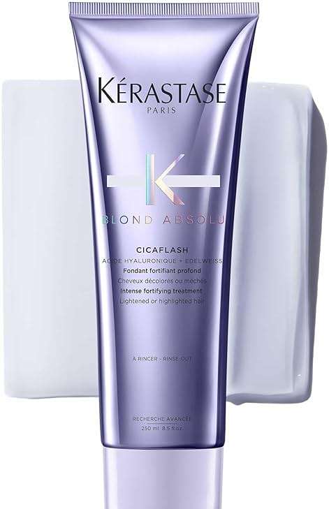 Kerastase Blond Absolu Cicaflash Conditioner - For Bleached & Damaged Hair, Strengthens & Nourishes, With Hyaluronic Acid, Protects Against Breakage - Image 1