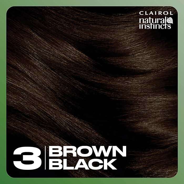 Clairol Natural Instincts Demi-Permanent Hair Dye, 3 Brown Black | Ammonia‑Free, Vegan Hair Color with Coconut Oil & Aloe Vera | Pack of 1 - Image 9