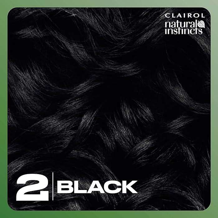 Clairol Natural Instincts Demi-Permanent Hair Dye, 2 Black | Ammonia‑Free, Vegan Hair Color with Coconut Oil & Aloe Vera | Pack of 1 - Image 9