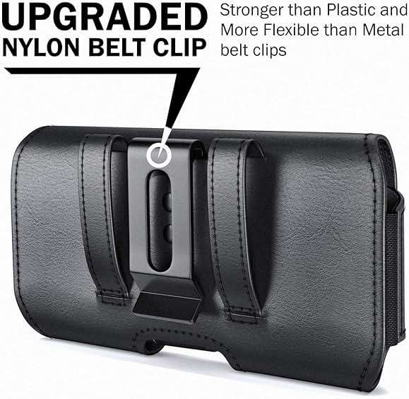DeBin Holster for iPhone 17 17 Pro 16 Pro 16e 15 15Pro 14 13 12 11 Xs 10 X XR – Cell Phone Belt Holder Case with Clip for Men Women Pouch (Fits Protective Cover on) Black - Image 5