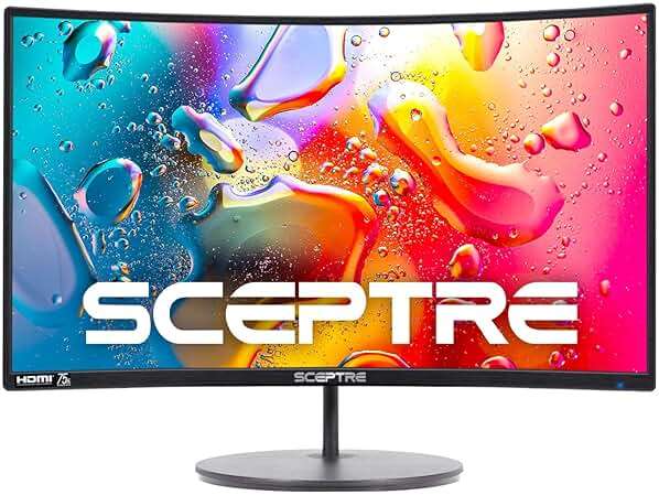 Sceptre Curved 24-inch Gaming Monitor 1080p R1500 98% sRGB HDMI x2 VGA Build-in Speakers, VESA Wall Mount Machine Black (C248W-1920RN Series) - Image 4
