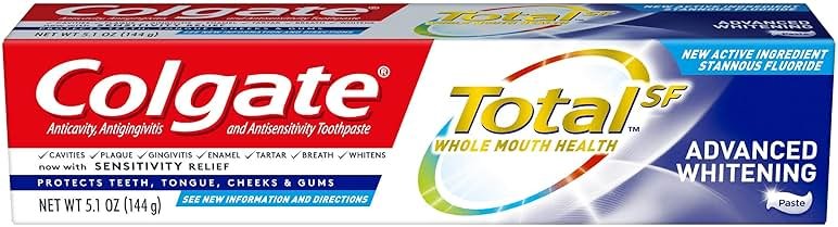 Colgate Total Whitening Toothpaste, Advanced Whitening, 5.1 Ounce - Product Image