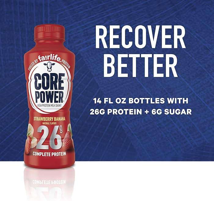 Core Power Protein Shake, Strawberry Banana, 26g Bottle, 14oz - Image 13