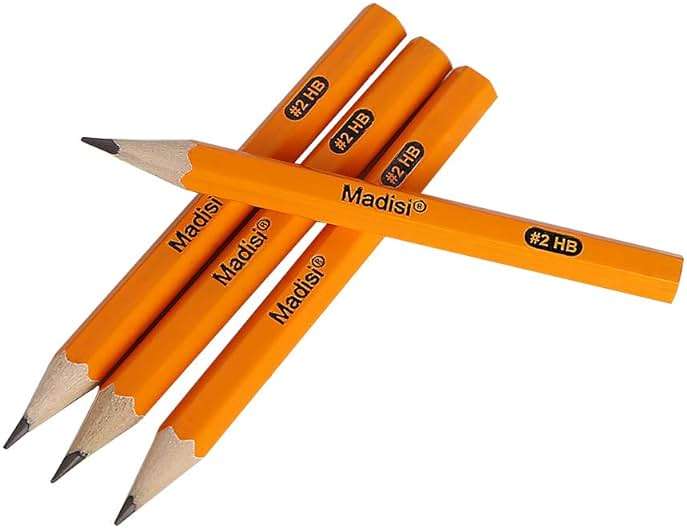 Madisi Golf Pencils, #2 HB Half Pencils, 3.5" Mini Pencils, Pre-Sharpened, 6 Boxes, 864 Count - Image 3