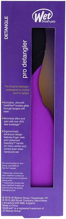 Wet Brush Pro Detangler Brush - Purple 1 Pc - Image 7