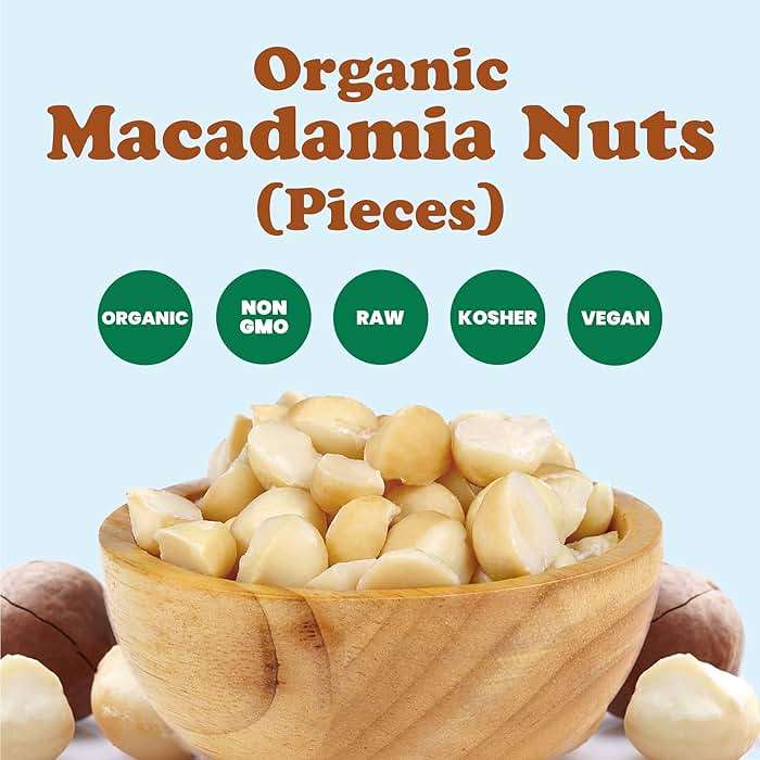 Food to Live Organic Macadamia Nut Halves & Pieces, 25 Pounds - Non-GMO, Raw, Shelled, Unsalted, Kosher, Vegan, Bulk. Keto Snack. Source of Healthy Fats. Topping for Salad, Yogurt, Cereal, Dessert. - Image 5