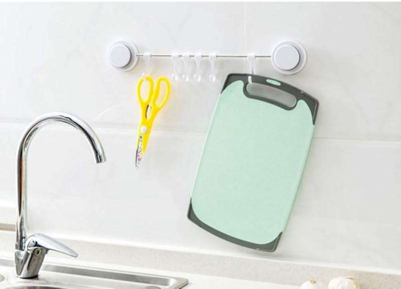 FLYINGSEA Cutting Boards For Kitchen, Anti-Skid Eco-Wheat Straw Vegetable Board Set (3 Pcs), Dishwasher Safe (Light green) - Image 6