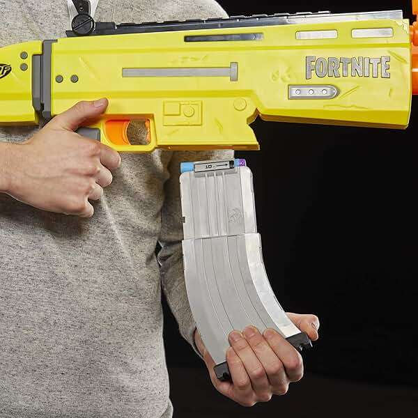 Fortnite AR-L Nerf Elite Dart Blaster - Motorized Toy Blaster, 20 Official Nerf Fortnite Elite Darts, Flip Up Sights - for Youth, Teens, Adults - Image 2