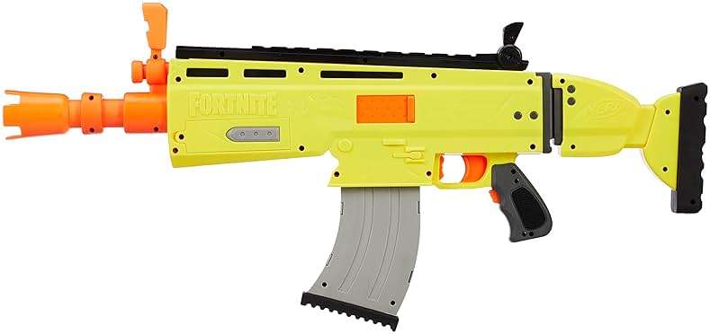 Fortnite AR-L Nerf Elite Dart Blaster - Motorized Toy Blaster, 20 Official Nerf Fortnite Elite Darts, Flip Up Sights - for Youth, Teens, Adults - Image 3