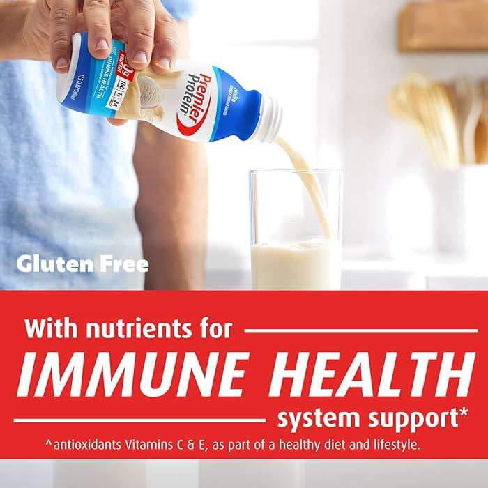 Premier Protein Shake, Vanilla, 30g Protein, No Added Sugar, 24 Vitamins & Minerals to Support Immune Health, 11.5 fl oz, 12 Pack - Image 4