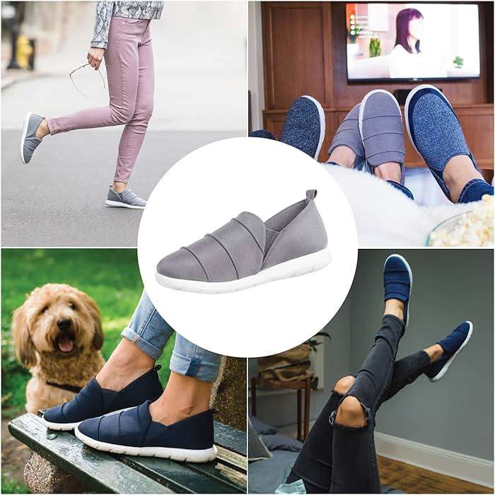 isotoner Zenz Women's Serenity Stretch Satin Slipper, Slip-On Shoe - Image 3
