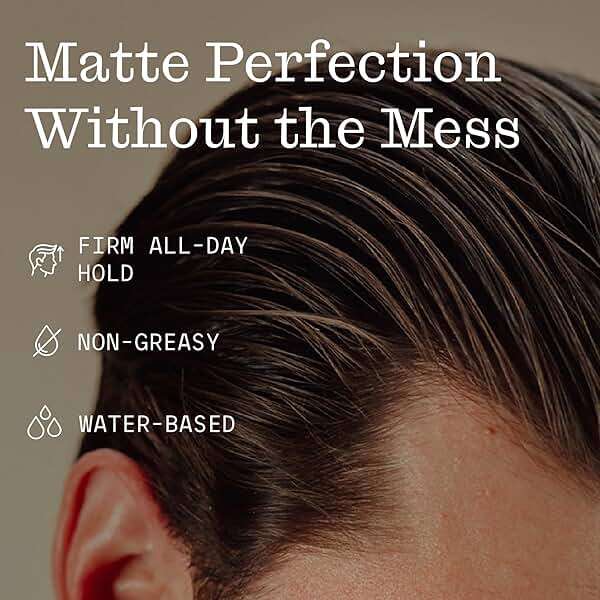 Firsthand Supply Hair Clay Pomade for Men & Women – Matte Clay Finish & Extra Strong Hold – Non-Greasy, Water-Based Organic Pomade – Easy to Restyle – Ideal for Short to Medium Hair Length – 3oz - Image 2