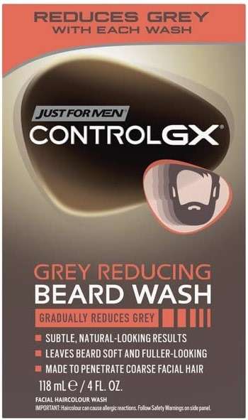 Just for Men Control GX Grey Reducing Beard Wash with Keratin, 4 Fl Oz (Packaging May Vary) - 6 Pack - Image 6