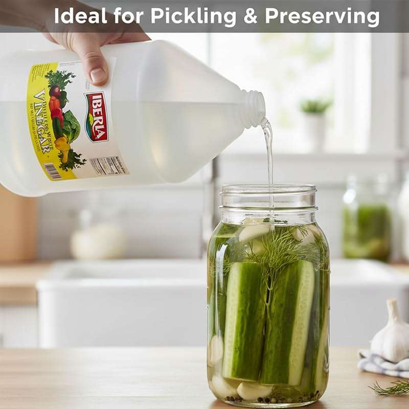 Iberia All Natural Distilled White Vinegar, 1 Gallon - 5% Acidity - Image 8