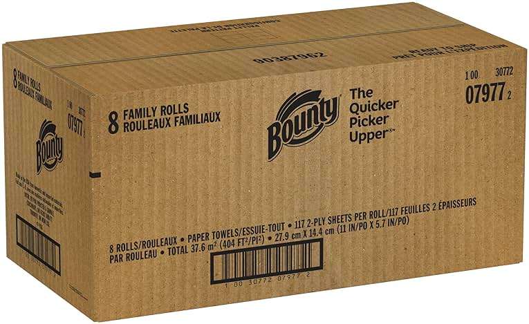 Bounty Quick Size Paper Towels, White, 8 Family Rolls - Image 12
