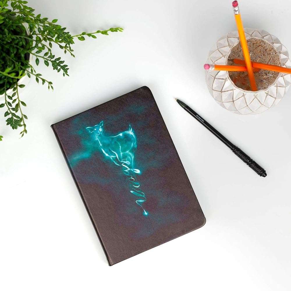 Harry Potter Always Patronus Journal Diary with Severous Snape Wand Replica Pen - 192 Lined Pages - Book & Movie Gift for Kids, Girls, Boys, Teens, Adults - 8.5" x 6" - Image 2