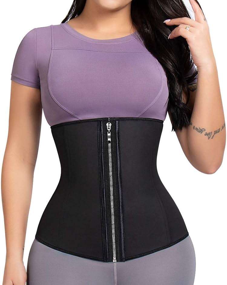 ASHLONE Latex Waist Trainer Corset Underbust Sport Cincher Womens Workout Body Shaper - Image 1