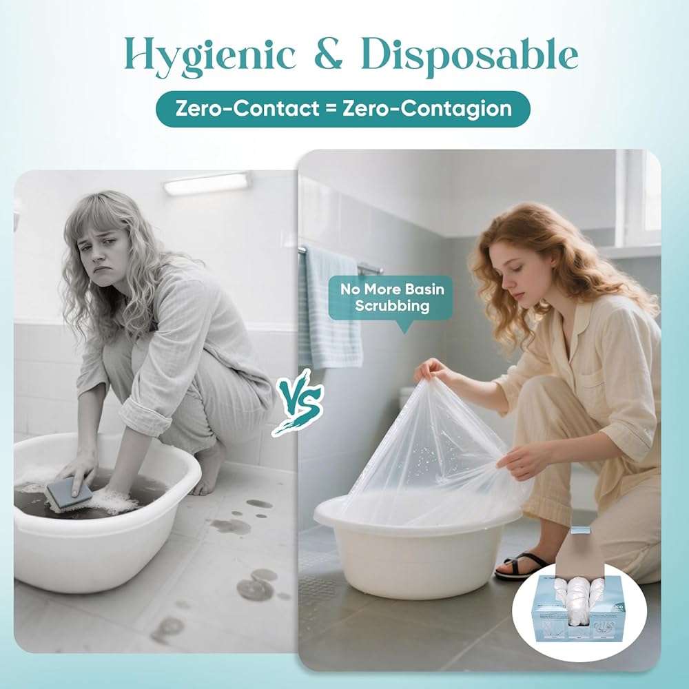 Charmyth Pedi Guard Bath Liners 100 Count Disposable Pedicure Liners, Spa Footsie Clear Pedi Guard Bath Liners for Foot Bath Spa Massage Thick Elastic - Image 5