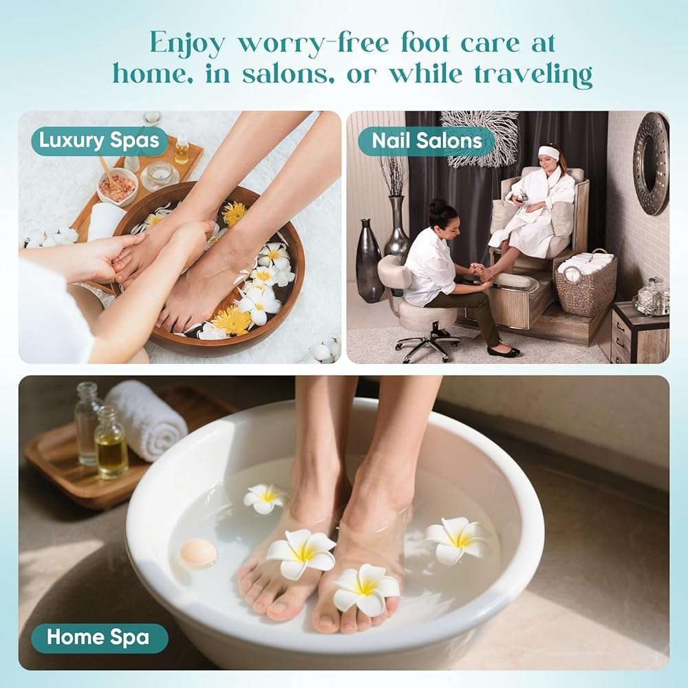 Charmyth Pedi Guard Bath Liners 100 Count Disposable Pedicure Liners, Spa Footsie Clear Pedi Guard Bath Liners for Foot Bath Spa Massage Thick Elastic - Image 7