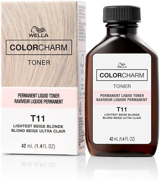 COLORCHARM Permanent Liquid Hair Toners | Neutralize Brass | Healthy-Looking Blondes Tones | Vegan & Free of Parabens - Product Image
