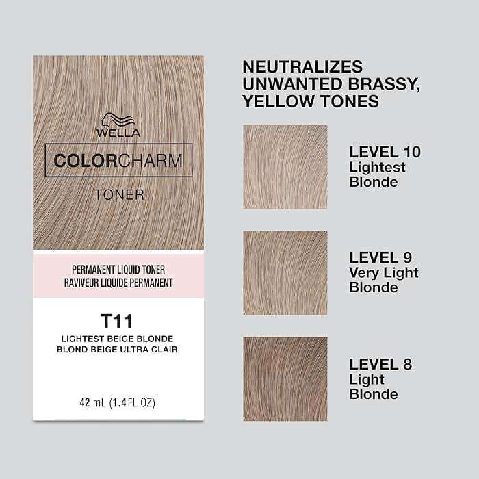 COLORCHARM Permanent Liquid Hair Toners | Neutralize Brass | Healthy-Looking Blondes Tones | Vegan & Free of Parabens - Image 4