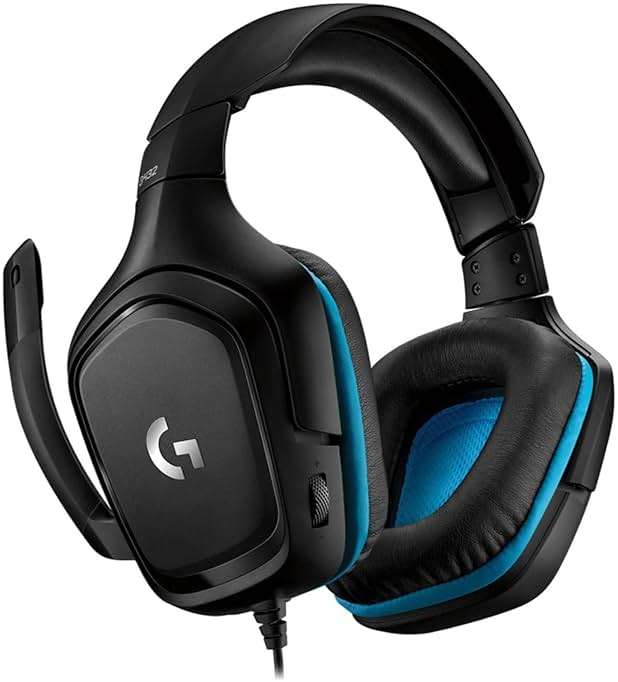Logitech G432 Wired Gaming Headset, 7.1 Surround Sound, DTS Headphone:X 2.0, 50 mm Audio Drivers, USB and 3.5 mm Jack, Flip-to-Mute Mic, PC, Black - Image 1