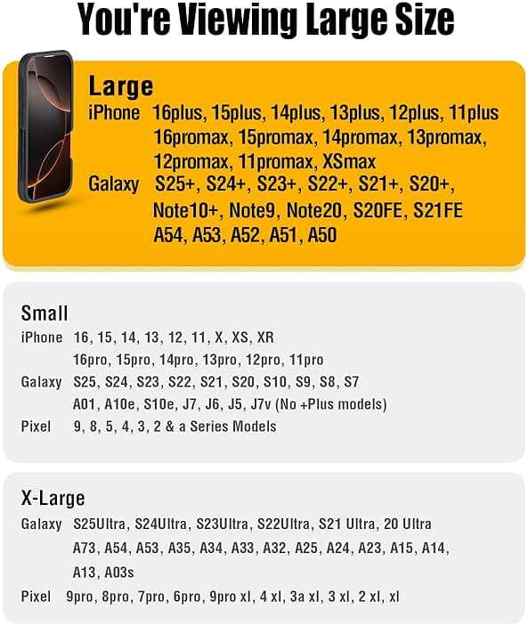 BOMEA Case for Large iPhone Plus, Pro Max 16 15 14 13 12 11 Xs, Samsung Galaxy S25+ S24+ S23+ S22+ S21+, Cell Phone Belt Holster Clip, ID Card Holder Pouch, Fits Otterbox Case - Black - Image 5