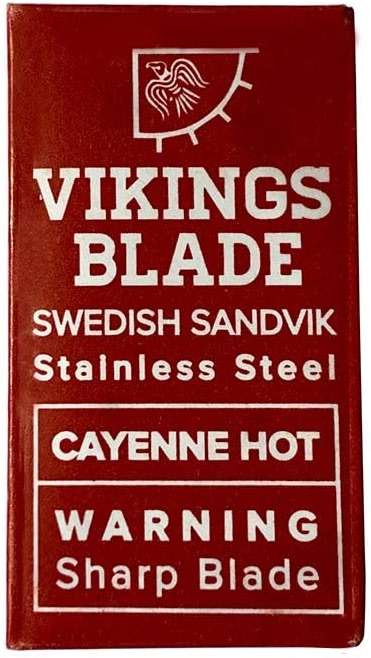 VIKINGS BLADE Double Edge Safety Razor Blades, 50x Blades, Swedish Steel + Platinum Coated, Replacement Razor Blades & Refills (Semi-Aggressive & Safe) - Image 4