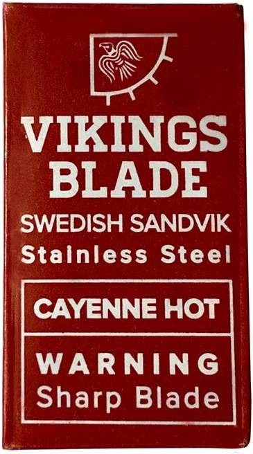 VIKINGS BLADE Double Edge Safety Razor Blades, 50x Blades, Swedish Steel + Platinum Coated, Replacement Razor Blades & Refills (Semi-Aggressive & Safe) - Image 7